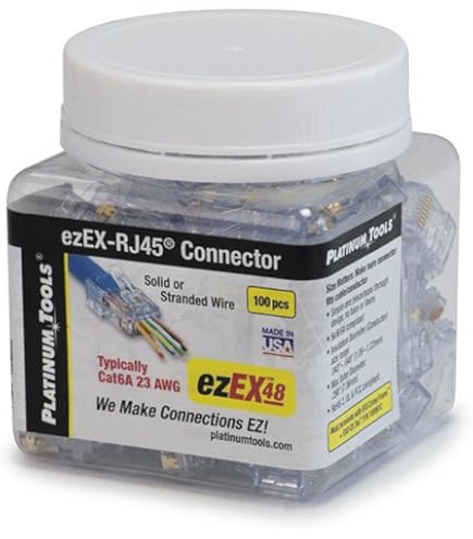 Amazon.com: Platinum Tools Ezex44 Connector 100/Jar Accessory Box